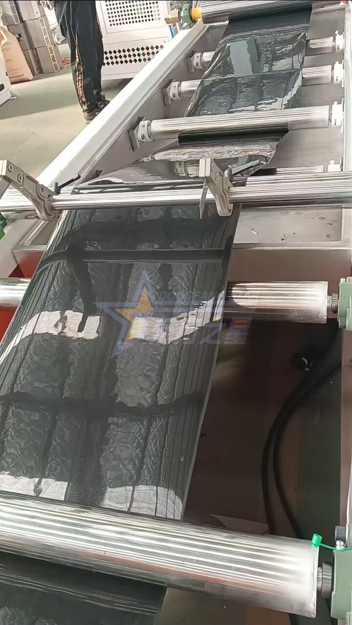 PP/PS நாற்று தட்டுத் தாள் உற்பத்தி வரிசையின் ஆன்-சைட் சோதனை ஓட்டத்திற்காக வாடிக்கையாளர் Qingdao EASTSTAR தொழிற்சாலையைப் பார்வையிடுகிறார்